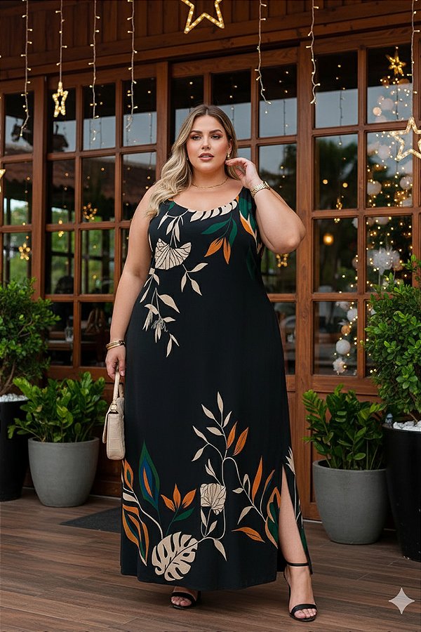 Vestido Longo Rainha Plus Size