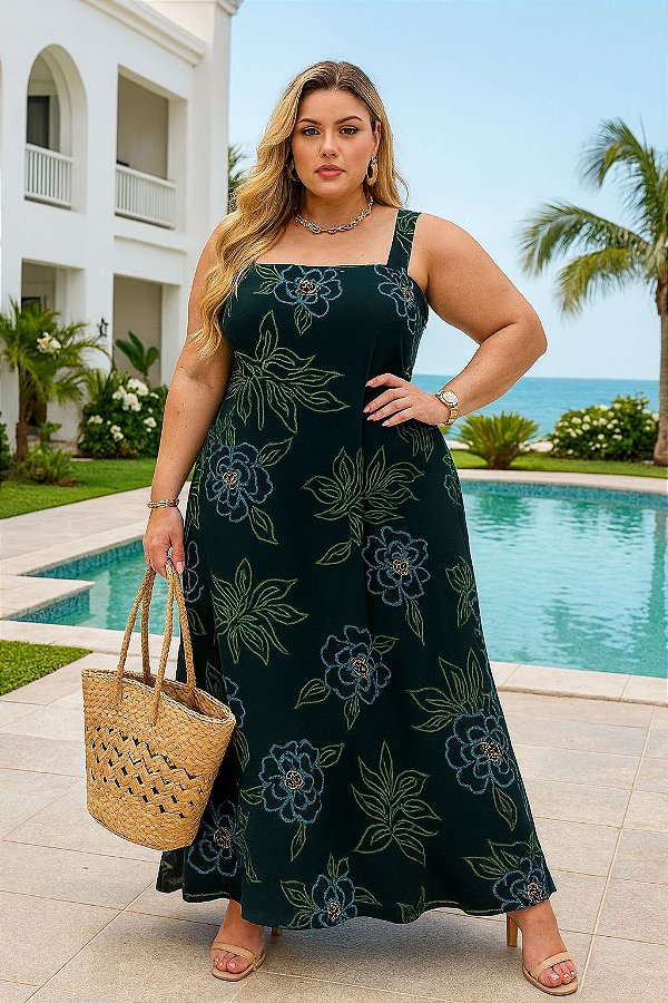 Vestido Longo Leonor Plus Size