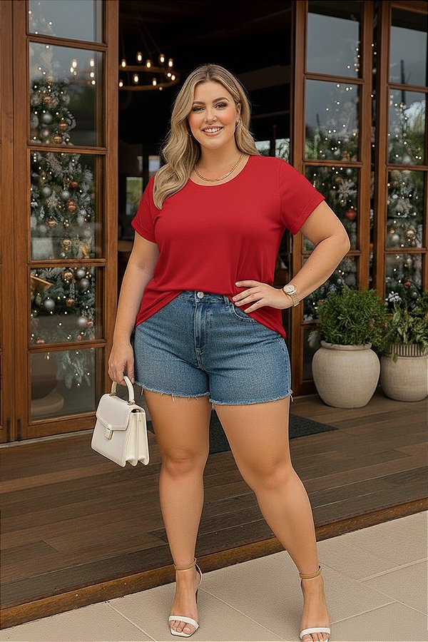 T-Shirt Diva Red Plus Size
