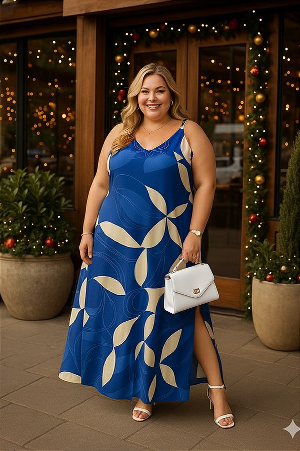 Vestido Longo Meredith Plus Size