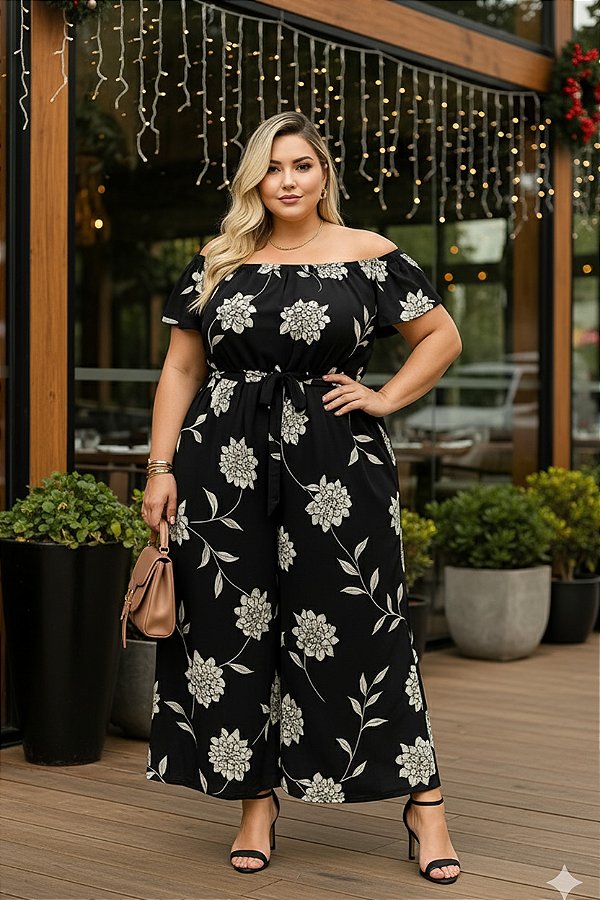 Macacão Marcela Plus Size