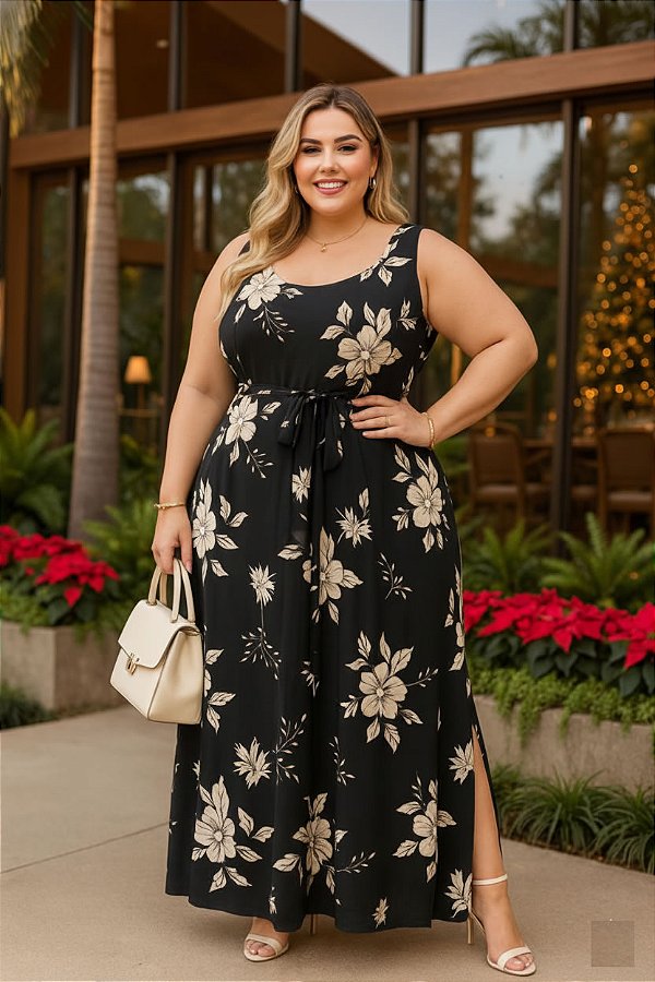 Vestido Paraíso Beach Plus Size