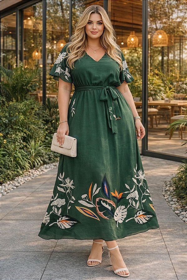 Vestido Longo Georgina Plus Size