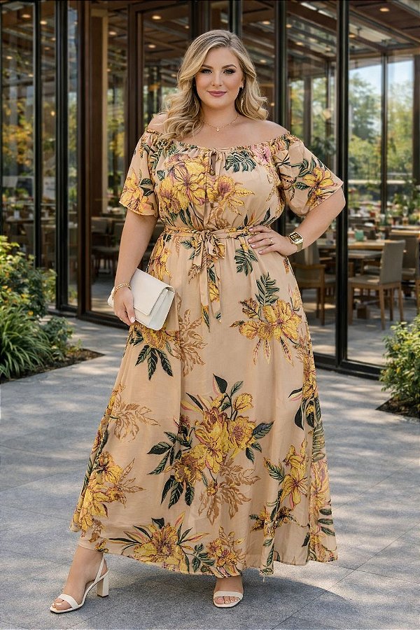 Vestido Longo Bruna Plus Size