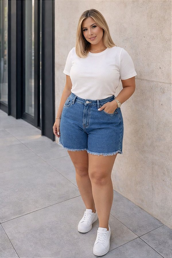 Short Jeans Perfect Plus Size