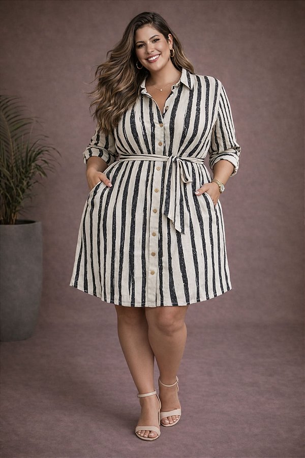 Vestido Chamise Passarela Plus Size PROMO