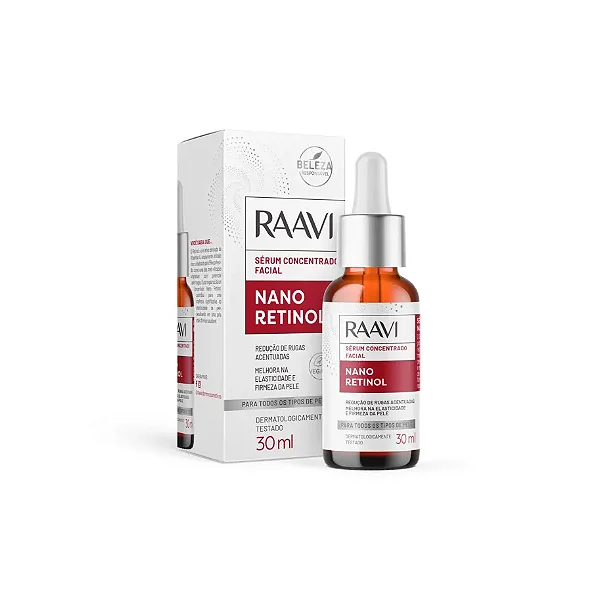 Sérum Facial Concentrado Nano Retinol Raavi-  30ml