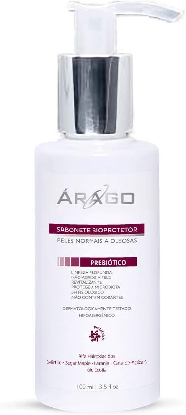Sabonete Facial Prebiótico BioProtetor 100ml - Árago