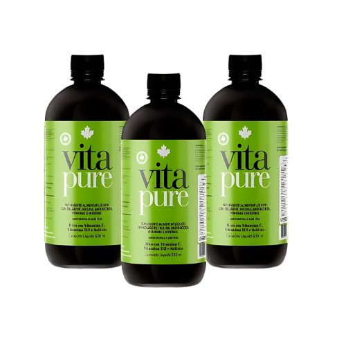 KIT 03 Unidades - Vita Pure - Nutriscience - 500ml