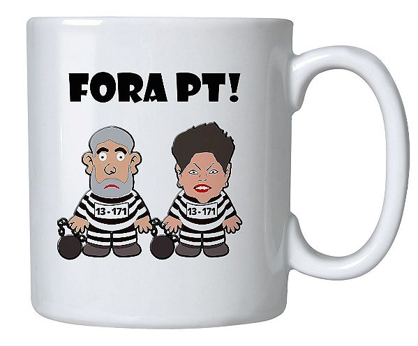CANECA PIXULECO FORA PT
