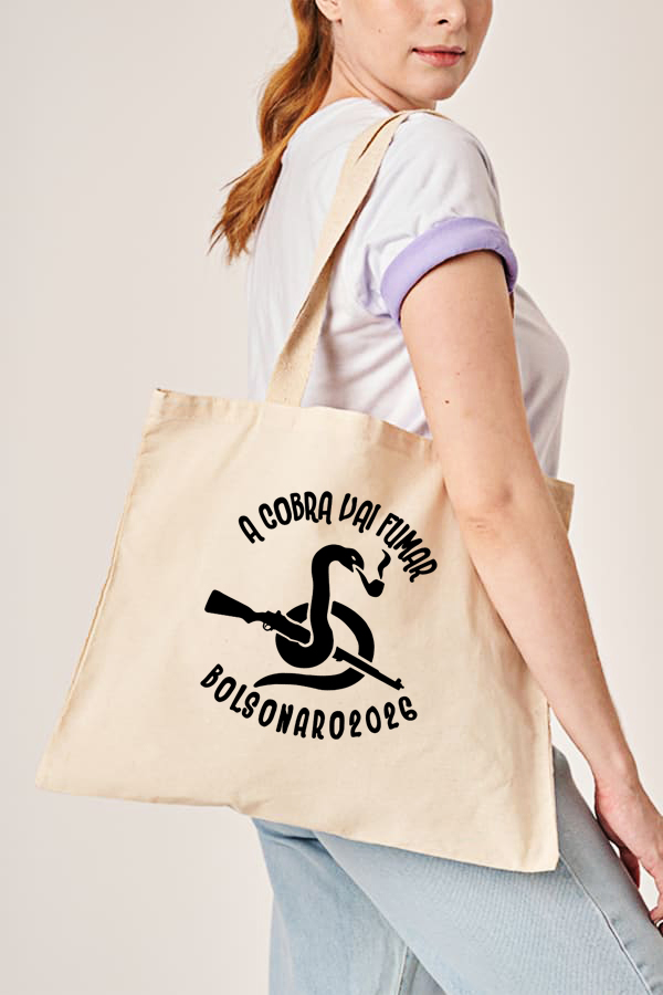 Ecobag "A Cobra Vai Fumar" Bolsonaro 2026
