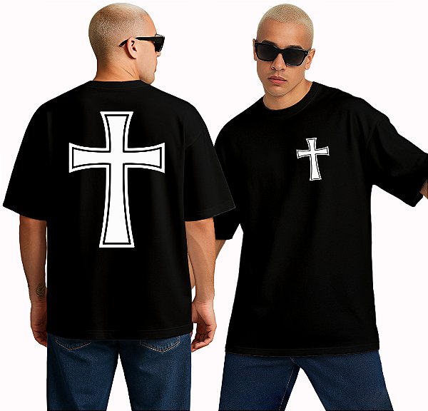 Camiseta Oversized Cruz Templária