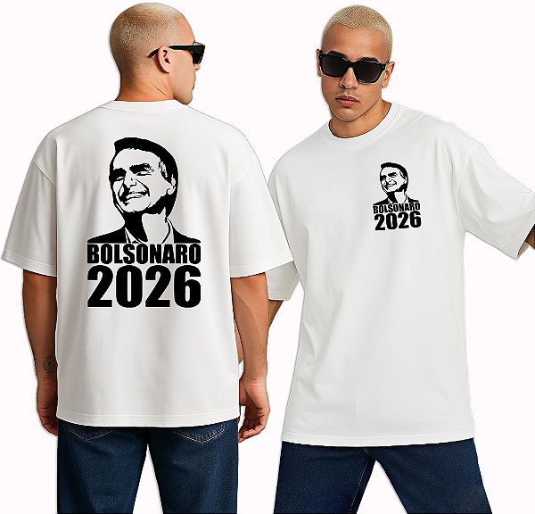 Camiseta Oversized  Bolsonaro 2026