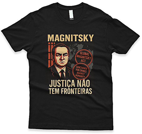 Camiseta Sergei Magnitsky – Justiça Sem Fronteiras