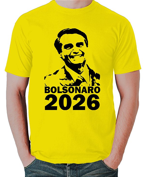 Camiseta Bolsonaro 2026 – Brasil Acima de Tudo