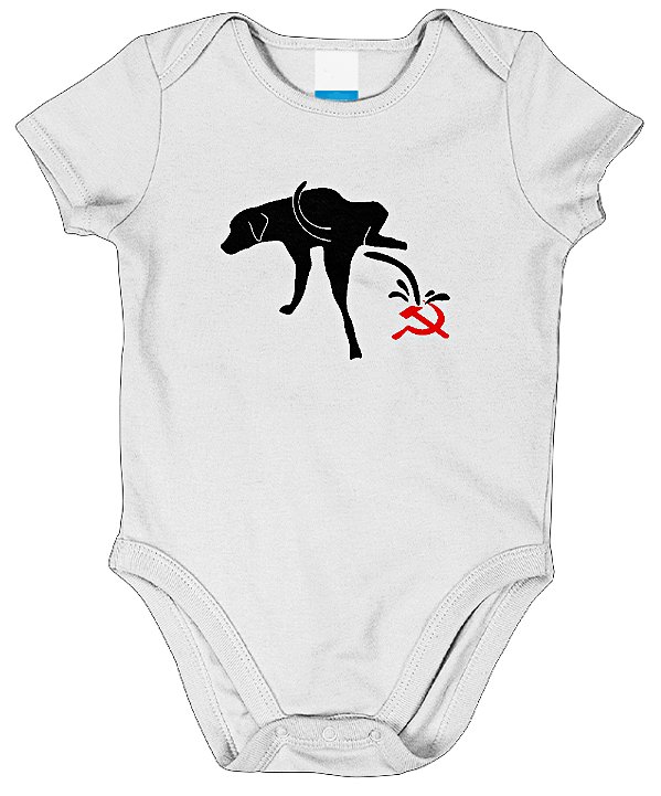 Body Infantil Doguinho Anti-Comunismo – Conforto, Estilo e Valores Patriotas Desde o Berço