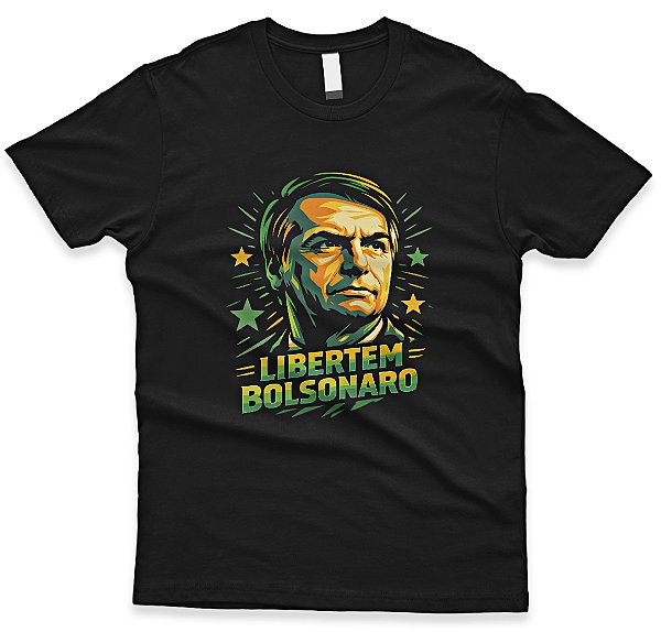 Camiseta Libertem Bolsonaro – Estampa Patriótica de Resistência e Liberdade