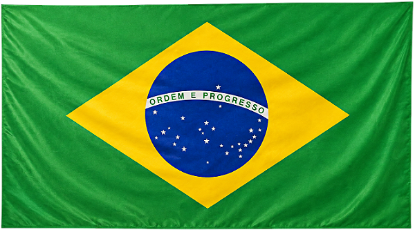 Bandeira do Brasil 170 x 82 cm em Poliéster