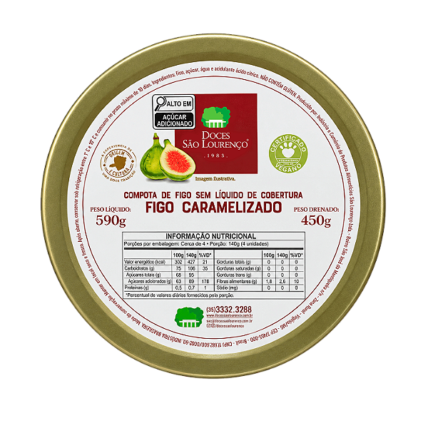 Figo Caramelizado em Lata 590g