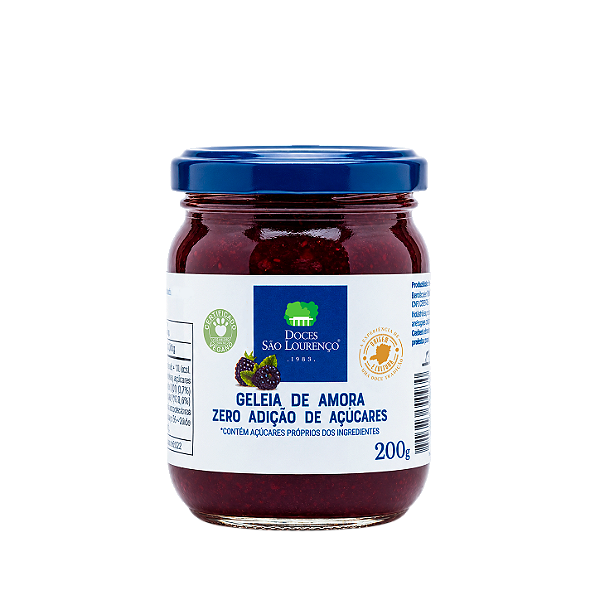 Geleia de Amora Zero Açúcar 210g