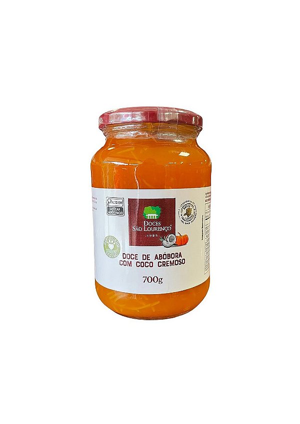 DOCE DE ABOBORA COM COCO 700GR