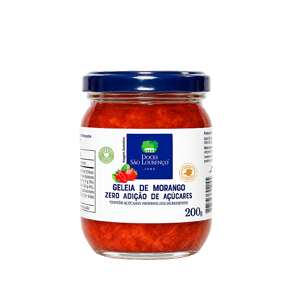 Geleia de Morango Zero Açúcar 200g
