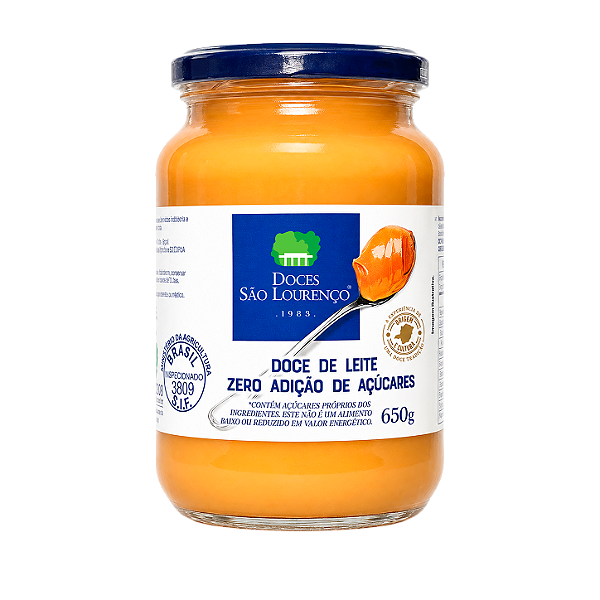 Doce de Leite Cremoso Puro Zero Açúcar 650g
