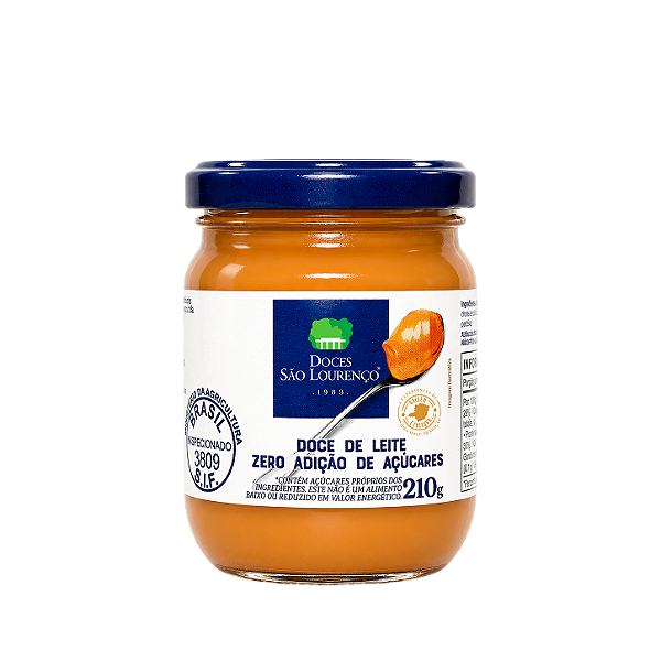 Doce de Leite Puro Zero Açúcar 210g