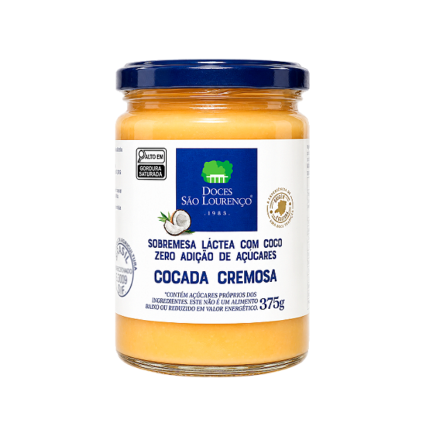 Cocada Cremosa Zero Açúcar 375g