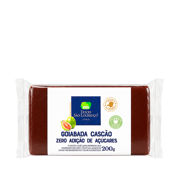 Goiabada Cascão Zero Açúcar em Tablete 200g