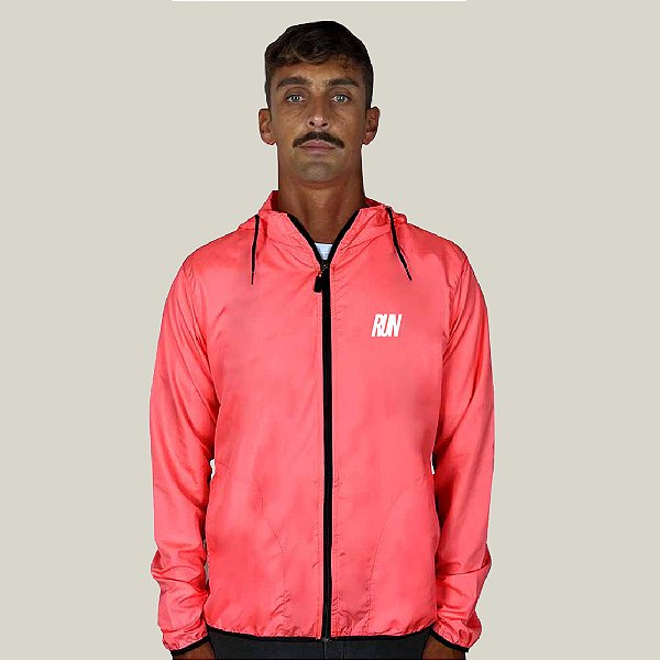 Corta Vento Masculino Rosa Chiclete Corrida WSS Run Minimalist