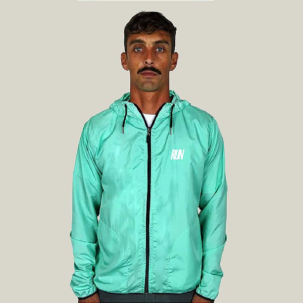 Corta Vento Masculino Verde Claro Corrida WSS Brasil Run Minimalist