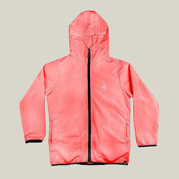 Corta Vento Feminino Infanto Juvenil Rosa Chiclete WSS Brasil Ink Web