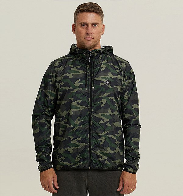 Corta Vento Masculino Camuflado WSS Brasil Diamond