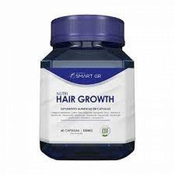 Suplemento Alimentar Para Crescimento Capilar Smart Nutri Hair Growth - 60 Cápsulas C/ 500mg - Smart GR