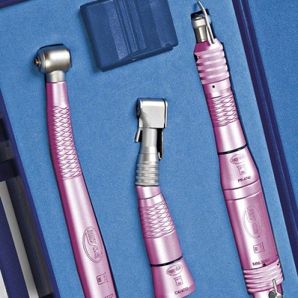 Kit Acadêmico Odontológico Rosa Intra Push Button Dentscler