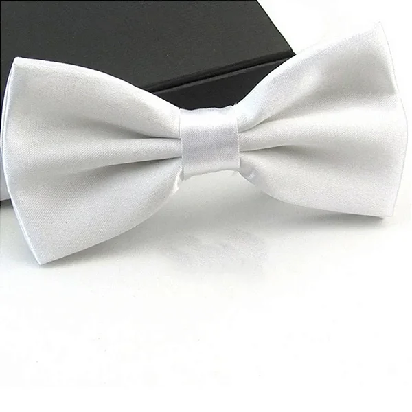 Gravata Borboleta de Seda -Branca