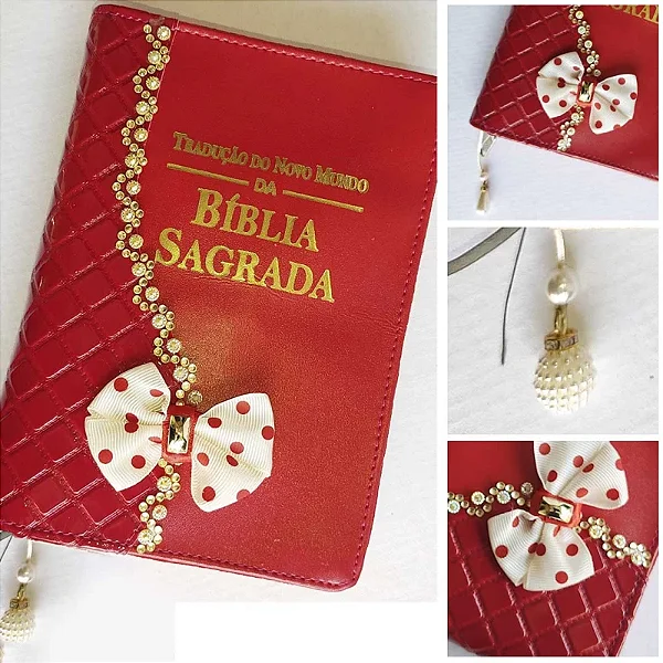 Capa Decorada para Bíblia Média , Impresso e com Zíper