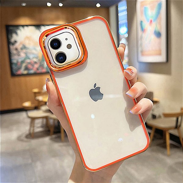 Capa protetora transparente e fina com revestimento de TPU (poliuretano termoplástico) à prova de choque com protetor de