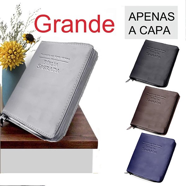 Capa para Tradução Novo Mundo Biblia GRANDE COM ZÍPER sintético Impresso Baixo Relevo JW