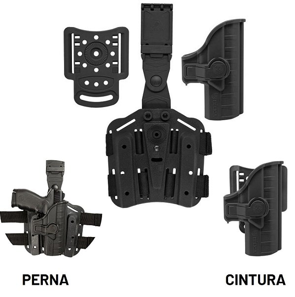 Coldre De Perna Striker 2 Bélica Taurus TS9 e Beretta APX - LOJA WWART -  Tático Militar, Airsoft, Aventura, Outdoor