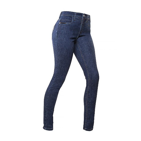 Calça Jeans Feminina Invictus Victory Porte Velado 7 Bolsos - Azul Noite