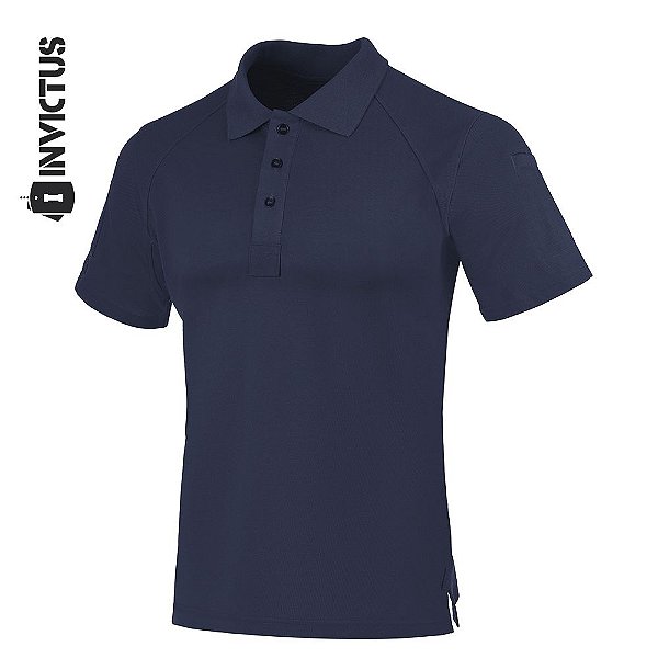 Camisa Polo Masculina Invictus Control - Azul Aviator