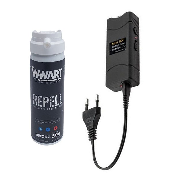 Kit Spray Repelente Animal + Aparelho de choque Afastador