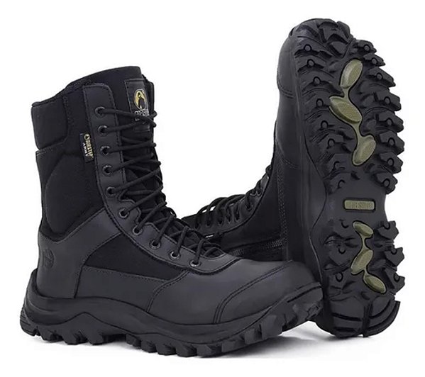 Coturno Airstep Easy Boot Light 8628-1 Preto c/ Zíper