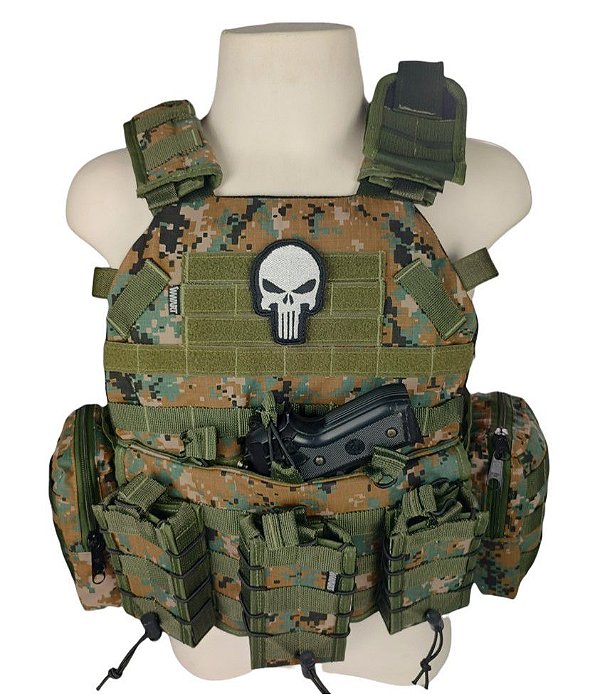 Colete Tático Plate Carrier Marpat Shooter 2.0