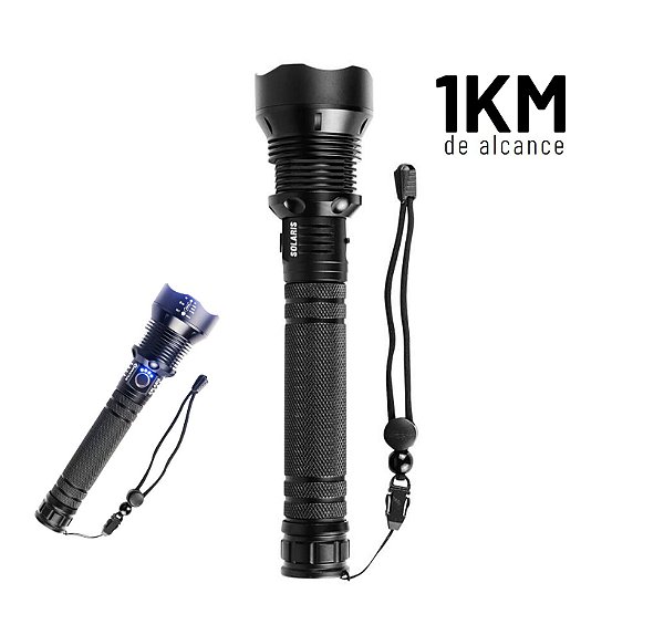 Lanterna Tática Invictus SOLARIS 2000 Lumens 1KM