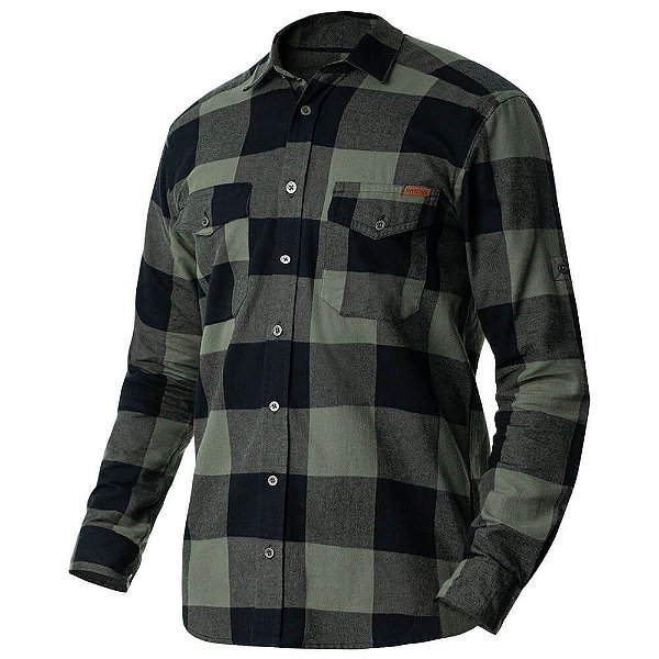 Camisa Invictus Xadrez Flanelada Lumberjack Verde