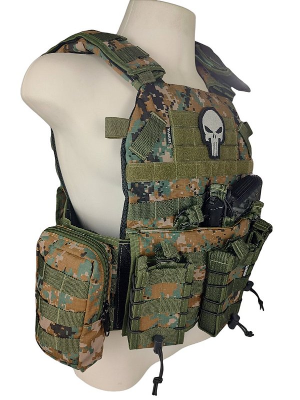 Colete Tático Plate Carrier Marpat Shooter 2.0 LOJA WWART Tático