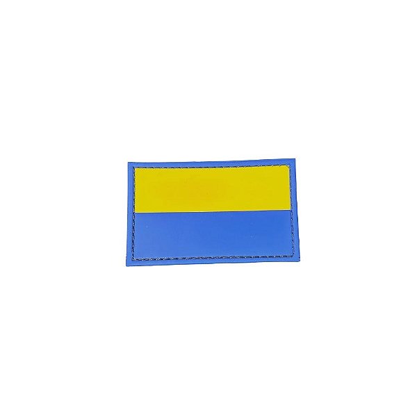 Patch Bandeira Ucrânia emborrachada - Item Grátis